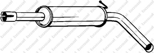 Средний глушитель выхлопных газов BOSAL 227-047