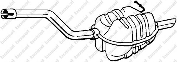 Глушитель выхлопных газов конечный BOSAL 220-003