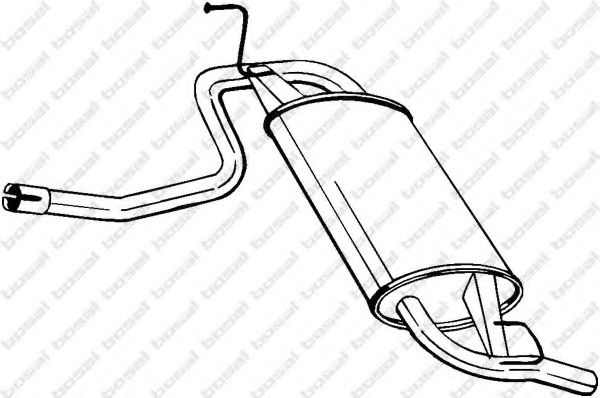 Глушитель выхлопных газов конечный BOSAL 219-133