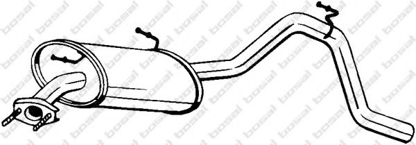 Глушитель выхлопных газов конечный BOSAL 278-081