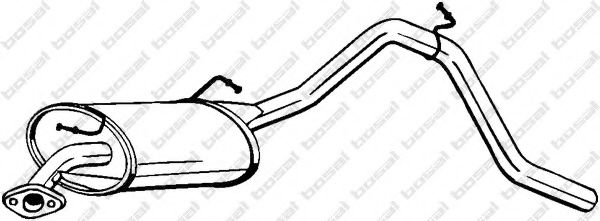 Глушитель выхлопных газов конечный BOSAL 219-553