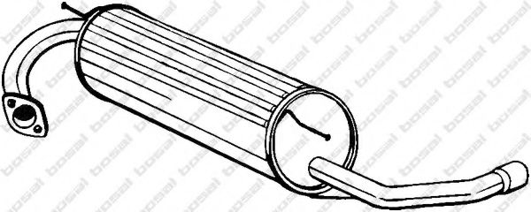 Глушитель выхлопных газов конечный BOSAL 228-003