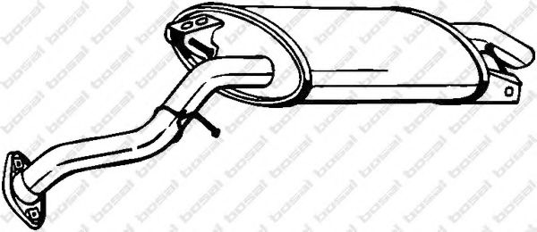 Глушитель выхлопных газов конечный BOSAL 228-079