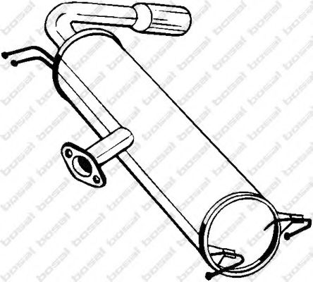 Глушитель выхлопных газов конечный BOSAL 228-487