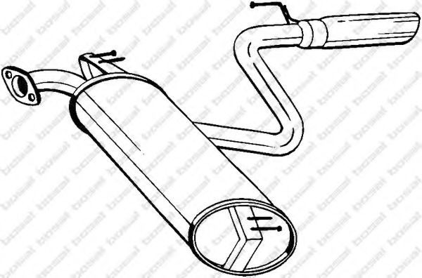 Глушитель выхлопных газов конечный BOSAL 228-469