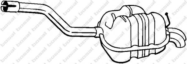 Глушитель выхлопных газов конечный BOSAL 233-163