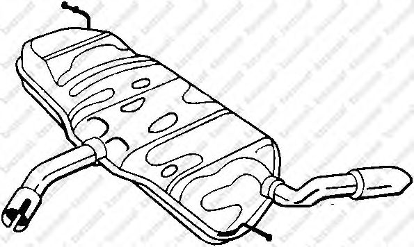 Глушитель выхлопных газов конечный BOSAL 233-449