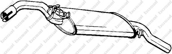 Глушитель выхлопных газов конечный BOSAL 233-563