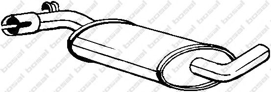 Средний глушитель выхлопных газов BOSAL 233-361