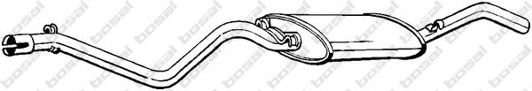 Глушитель выхлопных газов конечный BOSAL 285-307