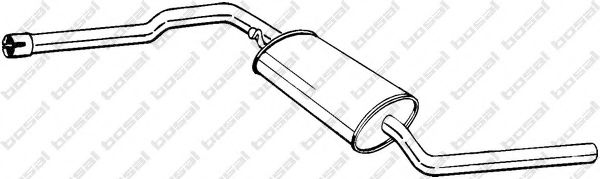 Средний глушитель выхлопных газов BOSAL 288-229