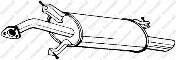 Глушитель выхлопных газов конечный BOSAL 235-215