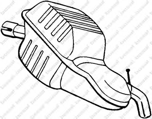 Глушитель выхлопных газов конечный BOSAL 235-001