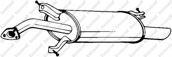 Глушитель выхлопных газов конечный BOSAL 235-155