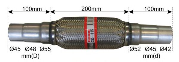 Гофра выхлопной системы BOSAL 265-005