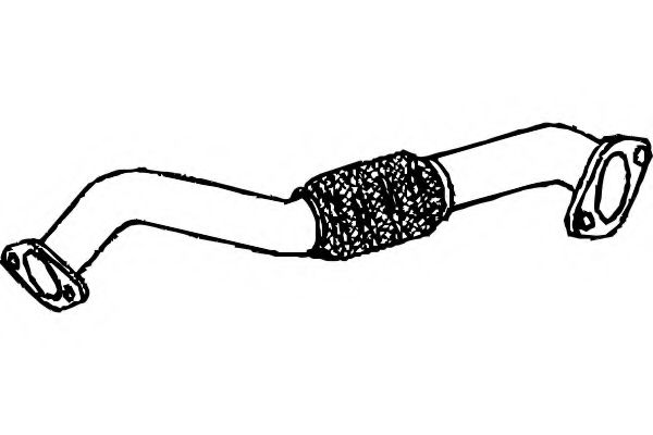 Приемная труба глушителя fenno P1031