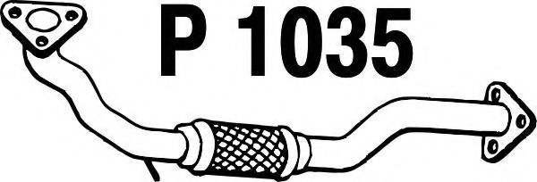 Приемная труба глушителя fenno P1035