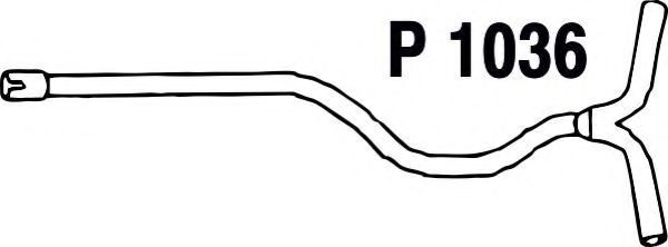 Приемная труба глушителя fenno P1036