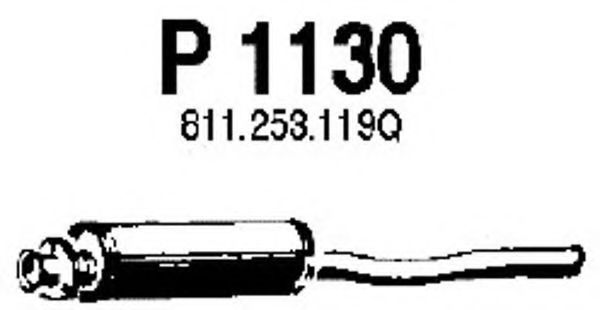 Средний глушитель выхлопных газов fenno P1130