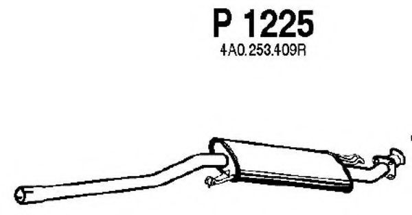 Средний глушитель выхлопных газов fenno P1225