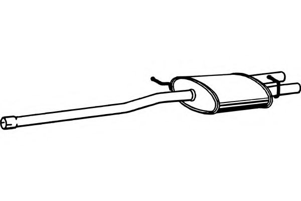 Средний глушитель выхлопных газов fenno P1284
