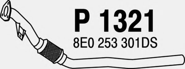 Приемная труба глушителя fenno P1321