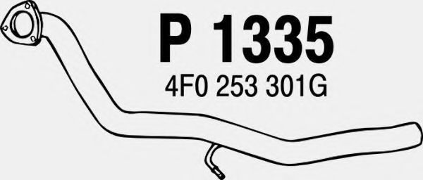 Приемная труба глушителя fenno P1335