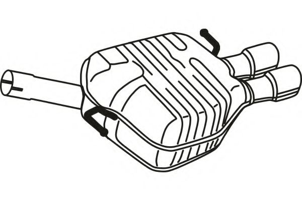Глушитель выхлопных газов конечный VAG 8T0253609G