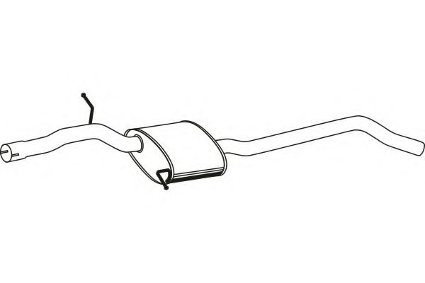 Средний глушитель выхлопных газов fenno P1377