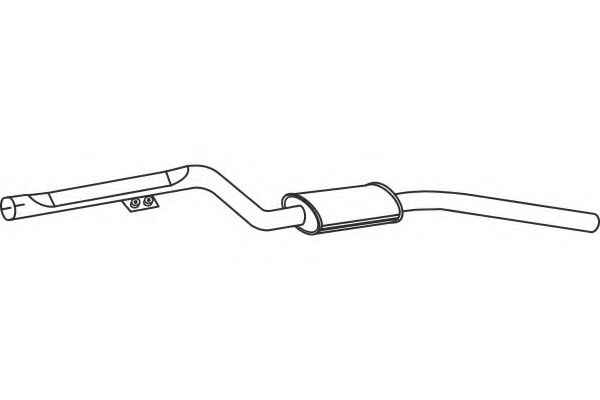 Средний глушитель выхлопных газов fenno P1449