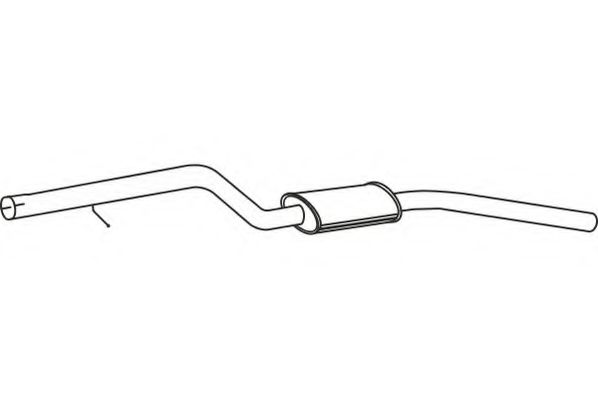 Средний глушитель выхлопных газов fenno P1452