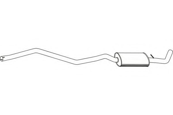 Средний глушитель выхлопных газов fenno P1461