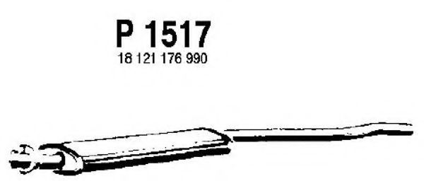 Средний глушитель выхлопных газов fenno P1517