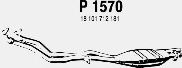Предглушитель выхлопных газов fenno P1570