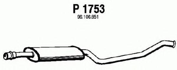 Средний глушитель выхлопных газов fenno P1753
