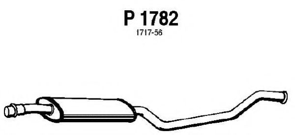 Средний глушитель выхлопных газов fenno P1782