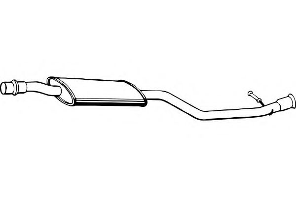 Средний глушитель выхлопных газов fenno P1807