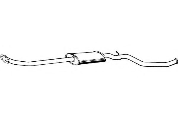 Средний глушитель выхлопных газов fenno P1842