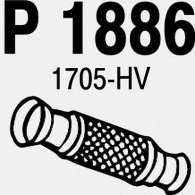 Приемная труба глушителя fenno P1886