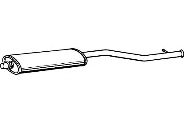 Средний глушитель выхлопных газов fenno P1894