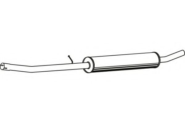 Средний глушитель выхлопных газов fenno P1906