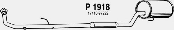 Средний глушитель выхлопных газов fenno P1918