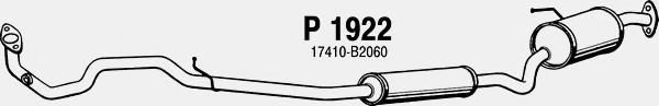 Средний глушитель выхлопных газов fenno P1922