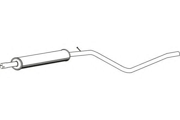 Средний глушитель выхлопных газов fenno P1933