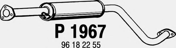 Средний глушитель выхлопных газов fenno P1967