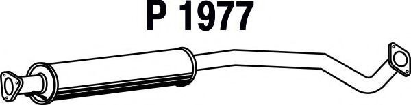 Средний глушитель выхлопных газов fenno P1977