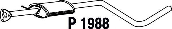 Средний глушитель выхлопных газов fenno P1988