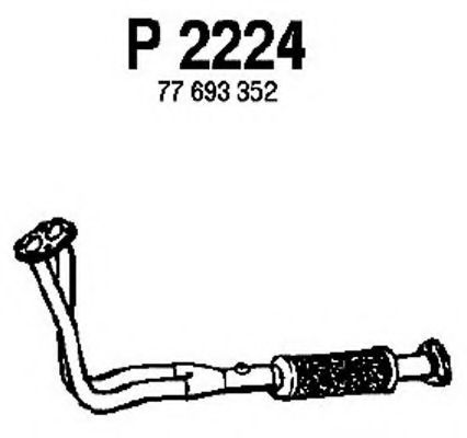 Приемная труба глушителя fenno P2224
