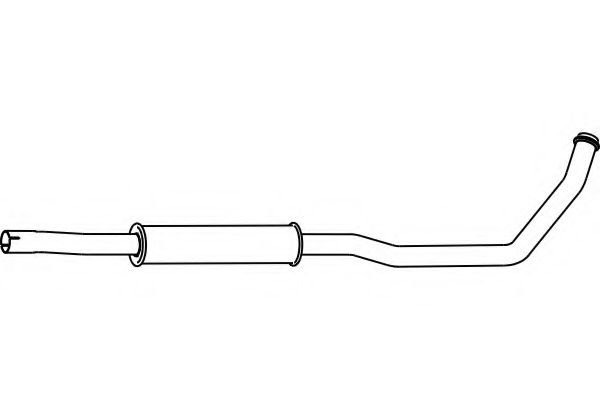 Средний глушитель выхлопных газов fenno P2267