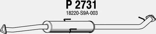 Средний глушитель выхлопных газов fenno P2731